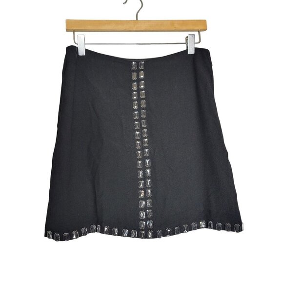 Osklen Dresses & Skirts - Olsklen  Women's Mini Skirt Embellished Jeweled Black sz 8